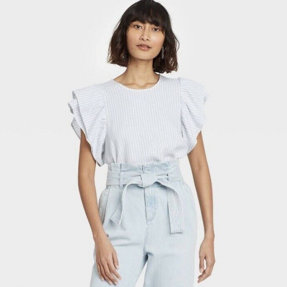 NWT Blue Striped Target Blouse